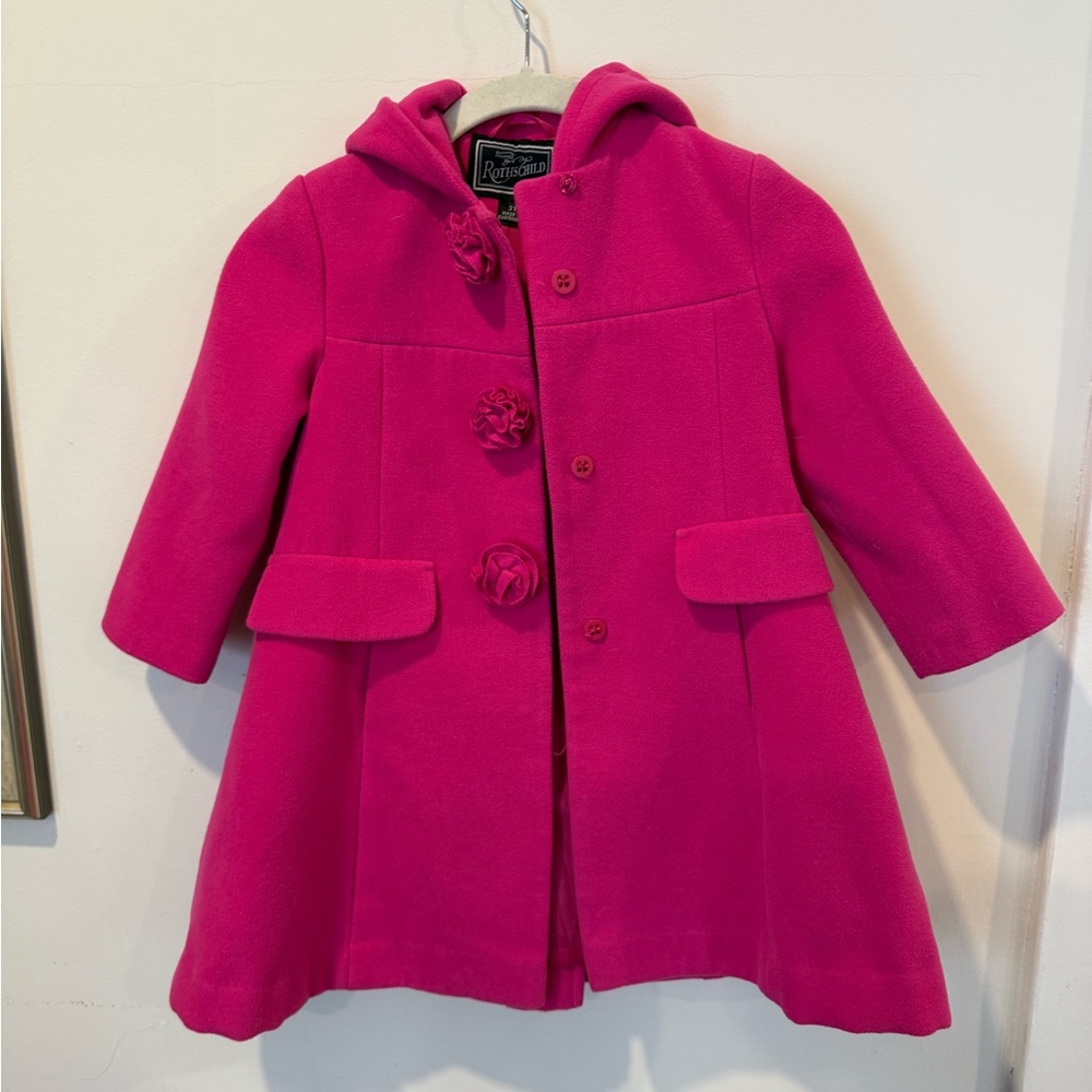 Rothschild Kids Pink Hooded Coat